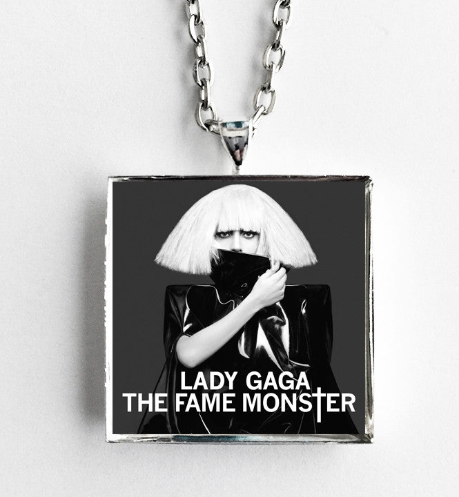 Lady Gaga - Fame Monster - Album Cover Art Pendant Necklace - Hollee