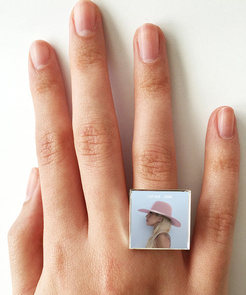 Lady Gaga - Joanne - Album Cover Art Adjustable Ring - Hollee