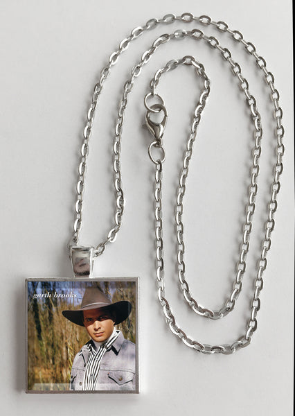 Garth Brooks - Self Titled  - Album Cover Art Pendant Necklace
