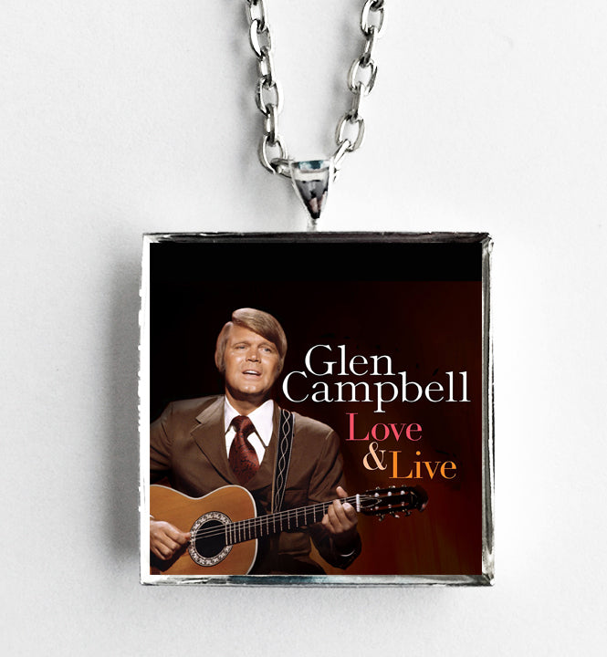 Glen Campbell - Love & Live - Album Cover Art Pendant Necklace - Hollee