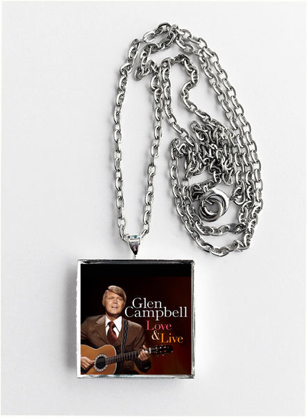 Glen Campbell - Love & Live - Album Cover Art Pendant Necklace - Hollee