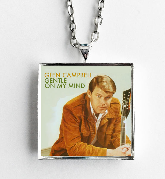 Glen Campbell - Gentle on My Mind - Album Cover Art Pendant Necklace - Hollee