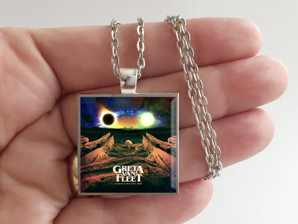 Greta Van Fleet - Anthem of the Peaceful Army - Album Cover Art Pendant Necklace - Hollee