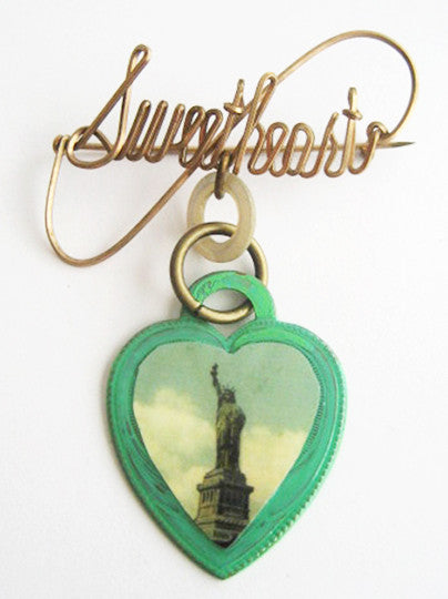 Statue of Liberty New York Souvenir Sweetheart Pin - Hollee