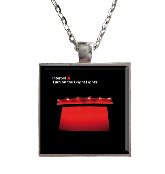 Interpol - Turn On the Bright Lights - Album Cover Art Pendant Necklace