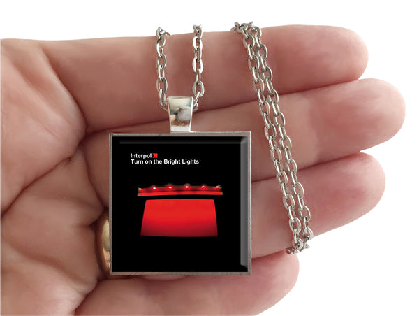 Interpol - Turn On the Bright Lights - Album Cover Art Pendant Necklace