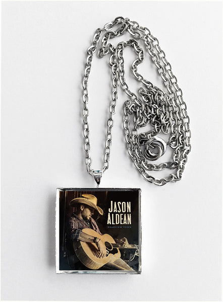 Jason Aldean - Rearview Town - Album Cover Art Pendant Necklace - Hollee