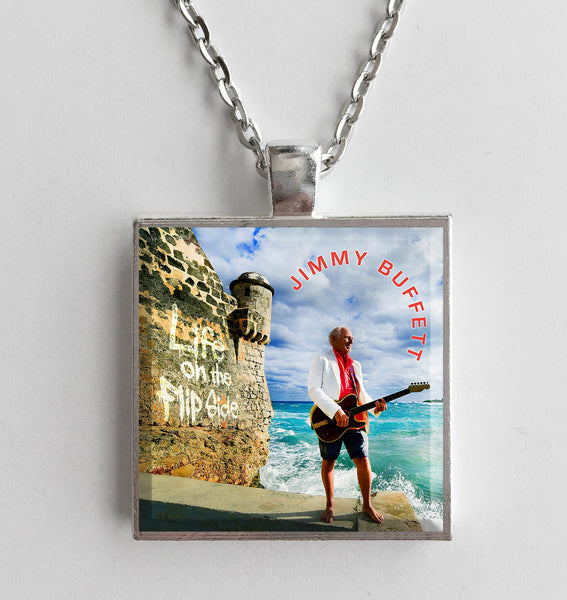 Jimmy Buffet - Life on the Flip Side - Album Cover Art Pendant Necklace - Hollee
