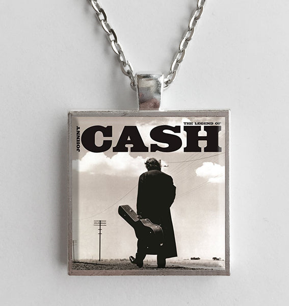 Johnny Cash - The Legend Of - Album Cover Art Pendant Necklace - Hollee