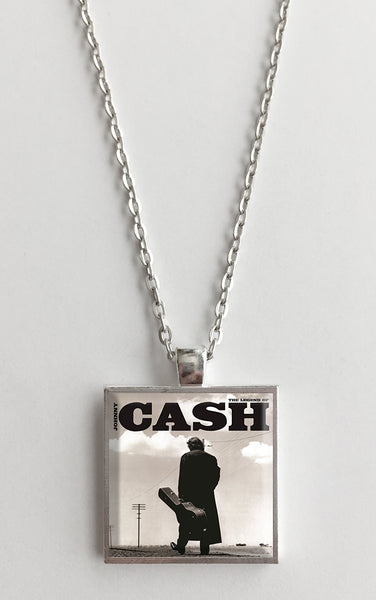 Johnny Cash - The Legend Of - Album Cover Art Pendant Necklace - Hollee