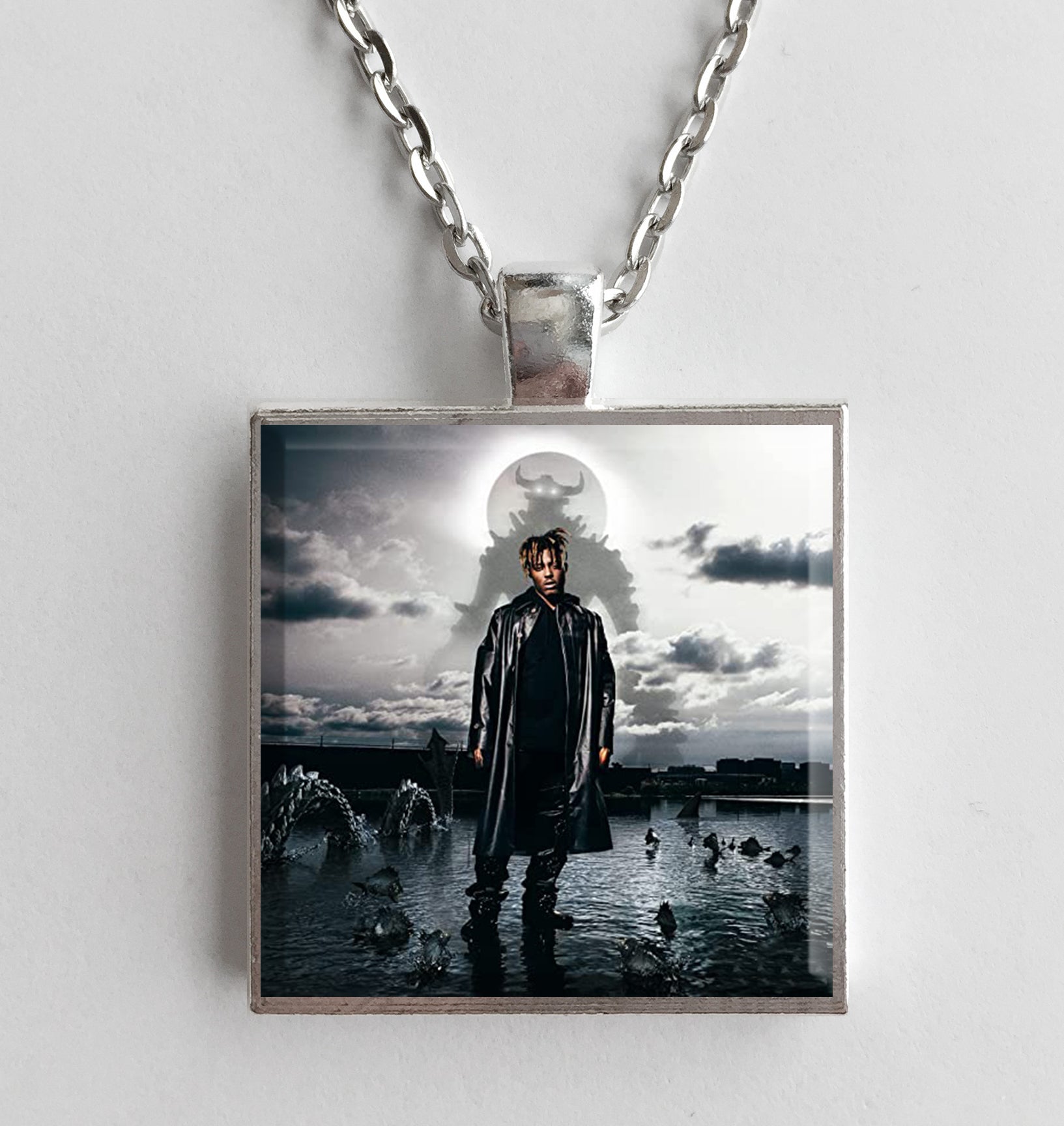 ネックレス・チョーカー BASSCLEF chain necklace black oil painting juicewrldfightingdemons1.jpg?v