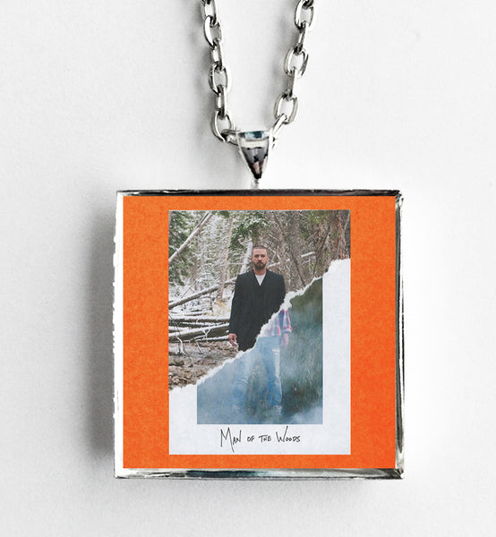Justin Timberlake - Man of the Woods - Album Cover Art Pendant Necklace - Hollee