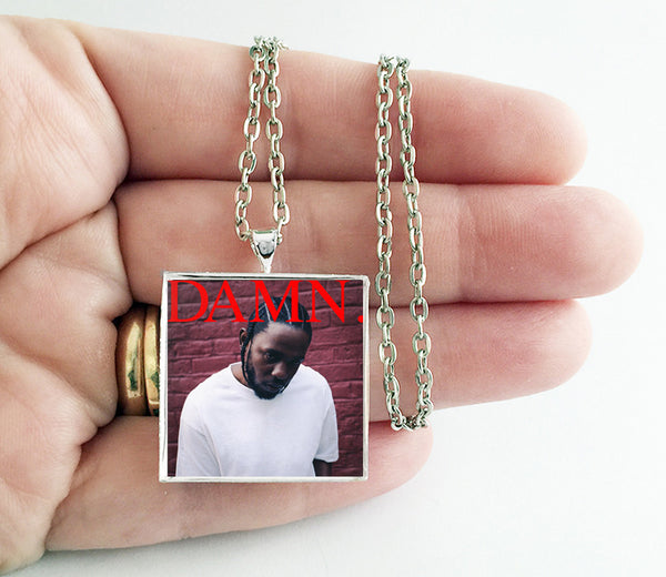 Kendrick Lamar - Damn - Album Cover Art Pendant Necklace - Hollee