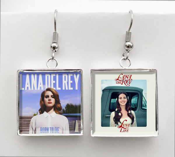 Lana Del Rey - Born to Die & Lust For Life - Album Cover Art Earrings - Hollee