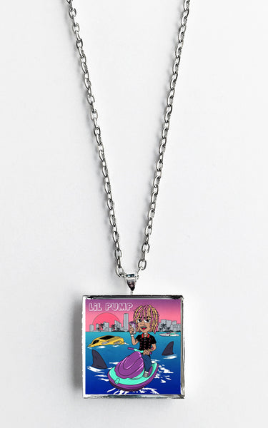 Lil Pump - Self Titled - Album Cover Art Pendant Necklace - Hollee