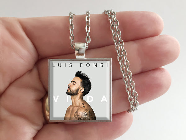 Luis Fonsi - Vida - Album Cover Art Pendant Necklace - Hollee