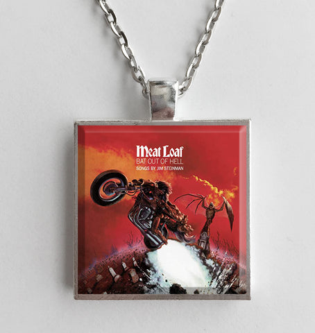 Meat Loaf - Bat Out of Hell - Album Cover Art Pendant Necklace