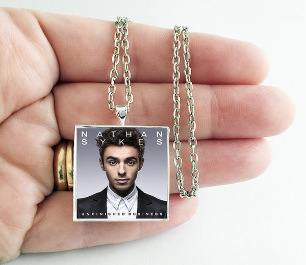 Nathan Sykes - Unfinished Business - Album Cover Art Pendant Necklace - Hollee