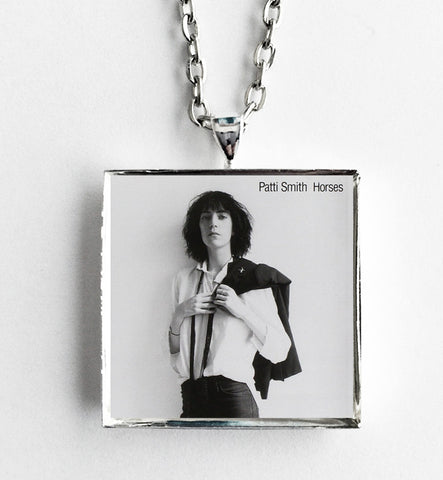 Patti Smith - Horses - Album Cover Art Pendant Necklace - Hollee