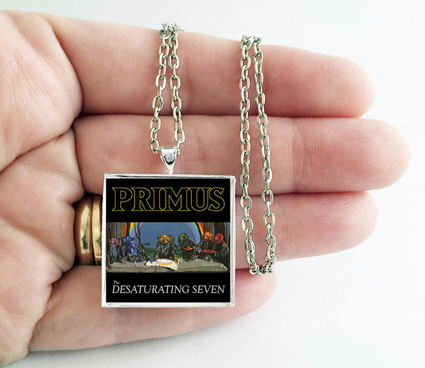 Primus - The Desaturating Seven - Album Cover Art Pendant Necklace - Hollee