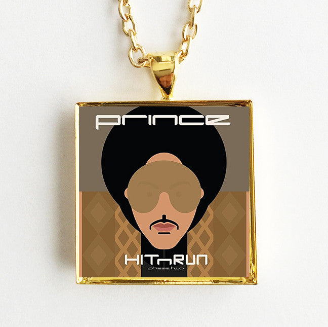 Prince - Hit N Run - Mini Album Cover Art Pendant Necklace - Hollee