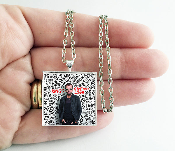 Ringo Starr - Give More Love - Album Cover Art Pendant Necklace - Hollee