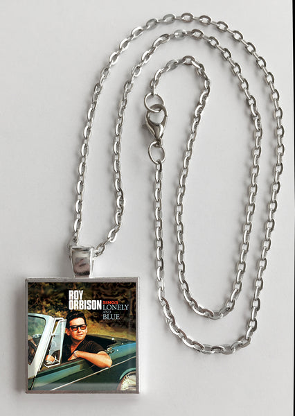 Roy Orbison - Sings Lonely and Blue - Album Cover Art Pendant Necklace - Hollee