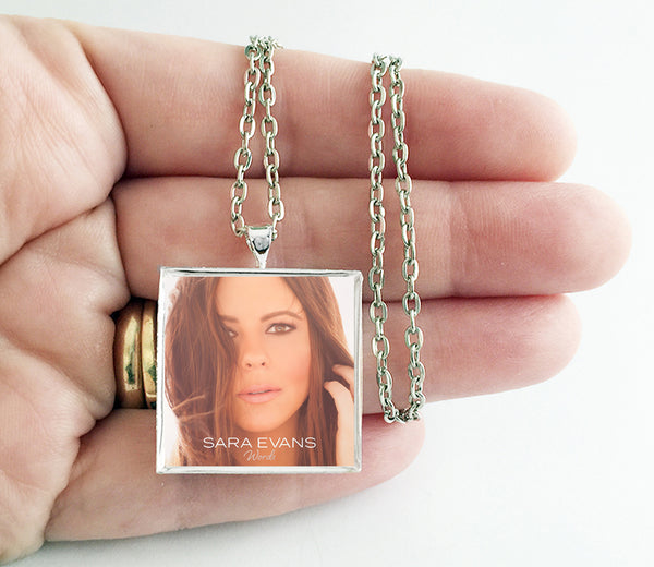 Sara Evans - Words - Album Cover Art Pendant Necklace - Hollee