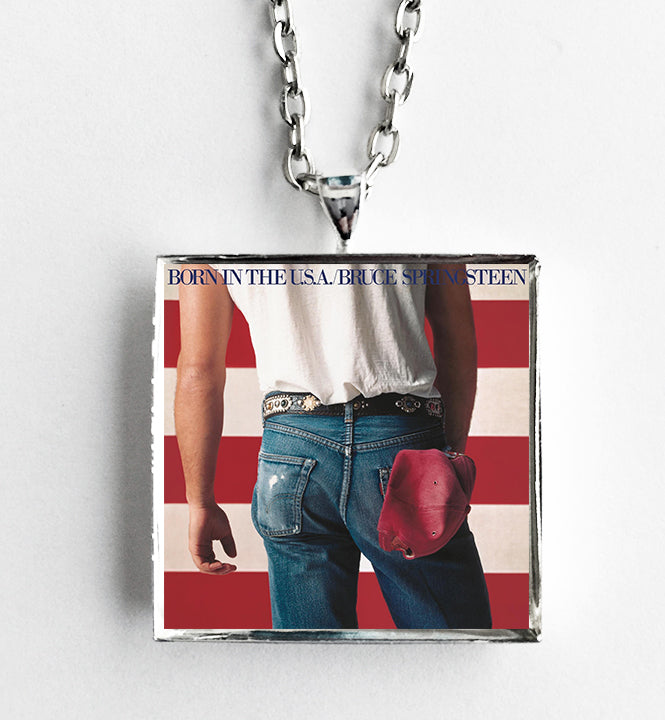 Bruce Springsteen - Born in the USA - Album Cover Art Pendant Necklace - Hollee