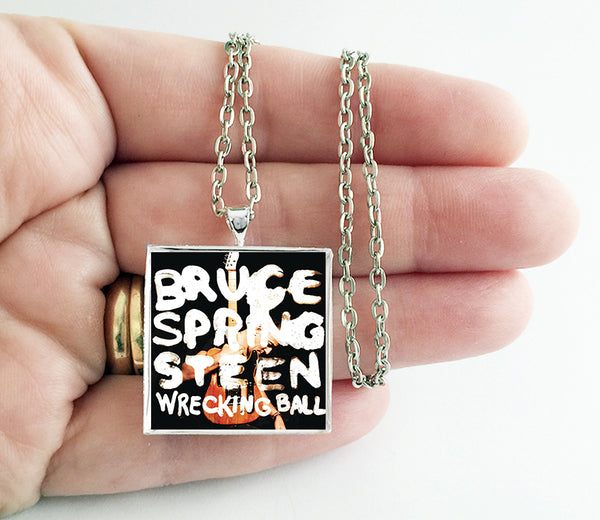 Bruce Springsteen - Wrecking Ball - Album Cover Art Pendant Necklace - Hollee