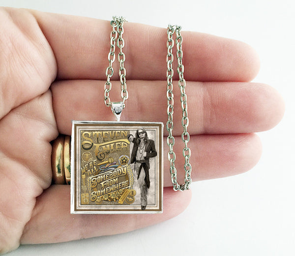 Steven Tyler - We're All Somebody from Somewhere - Album Cover Art Pendant Necklace - Hollee