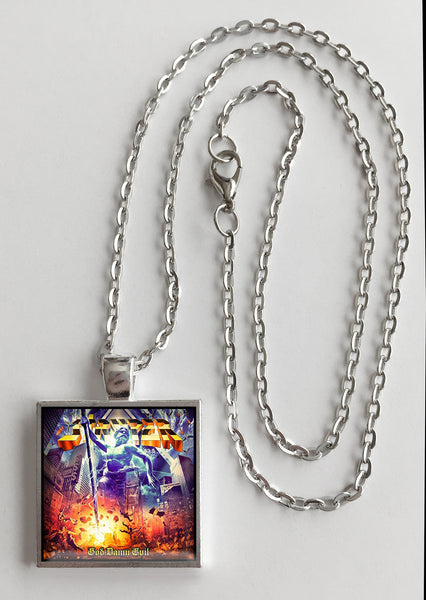 Stryper - God Damn Evil- Album Cover Art Pendant Necklace - Hollee