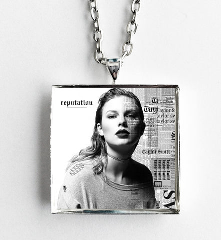 Taylor Swift - Reputation - Album Cover Art Pendant Necklace - Hollee