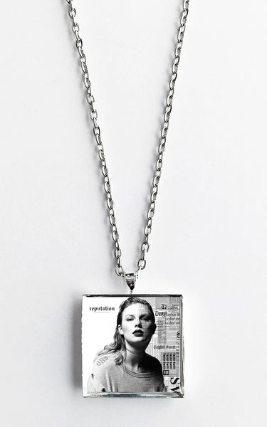 Taylor Swift - Reputation - Album Cover Art Pendant Necklace - Hollee