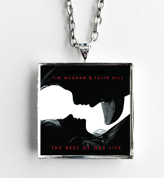 Tim McGraw & Faith Hill - The Rest of Our Life - Album Cover Art Pendant Necklace - Hollee