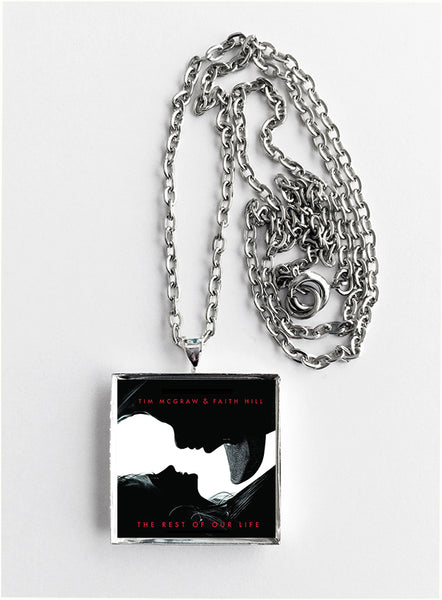 Tim McGraw & Faith Hill - The Rest of Our Life - Album Cover Art Pendant Necklace - Hollee