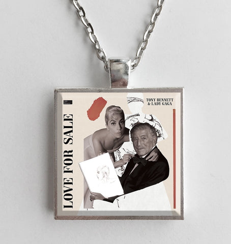 Tony Bennett & Lady Gaga - Love For Sale  - Album Cover Art Pendant Necklace