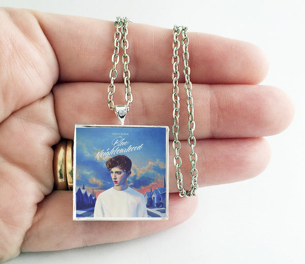 Troye Sivan - Blue Neighborhood - Album Cover Art Pendant Necklace - Hollee