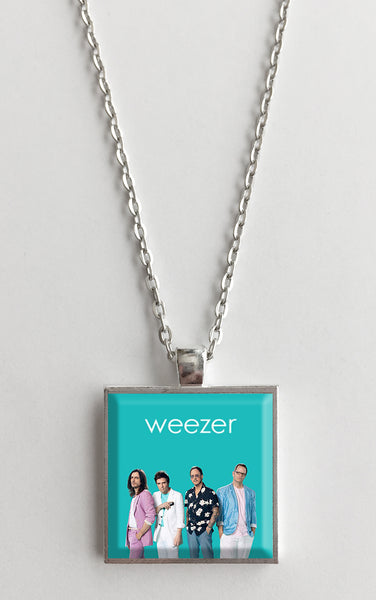 Weezer -  Teal Album - Album Cover Art Pendant Necklace - Hollee