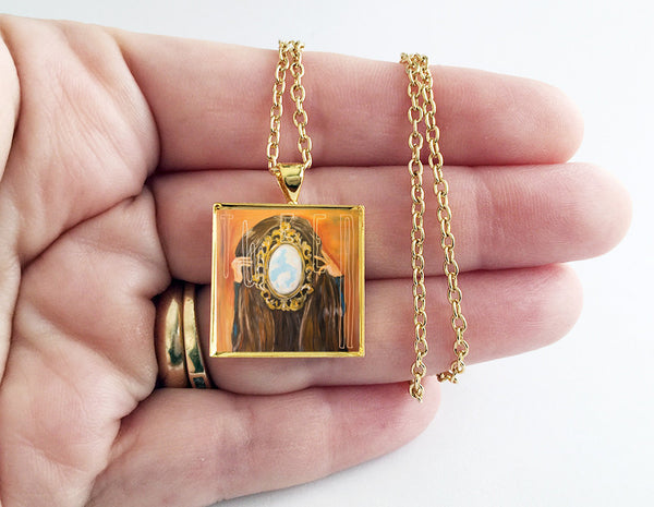 Wye Oak - Tween - Mini Album Cover Art Pendant Necklace - Hollee