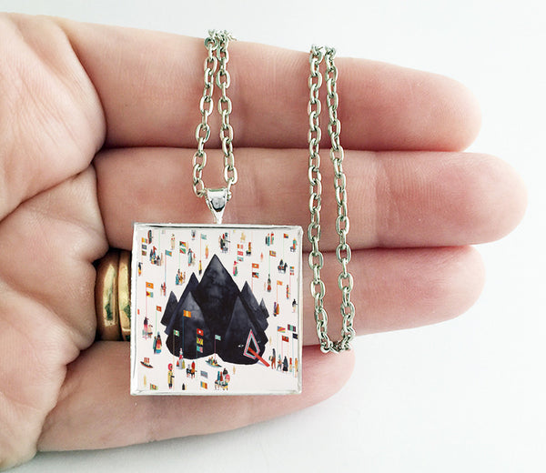 Young the Giant - Home of the Strange - Album Cover Art Pendant Necklace - Hollee